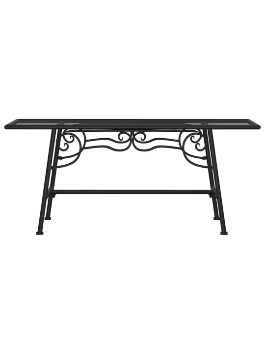 Lavice kolem stromu 110 cm černá ocel