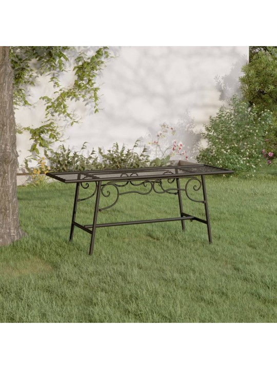 Lavice kolem stromu 110 cm černá ocel