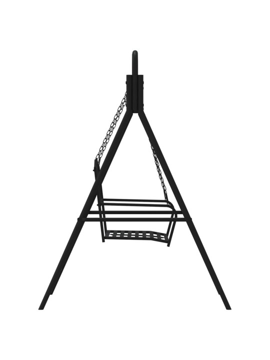 Zahradní houpačka 124 cm černá ocel