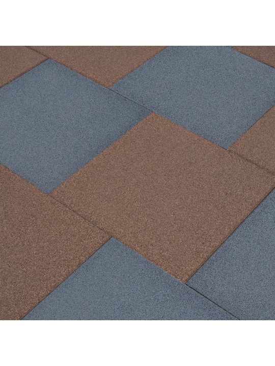 Protipádové dlaždice 18 ks pryžové 50 x 50 x 3 cm šedé
