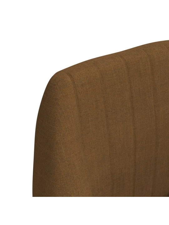 Barová židle hnědá textil
