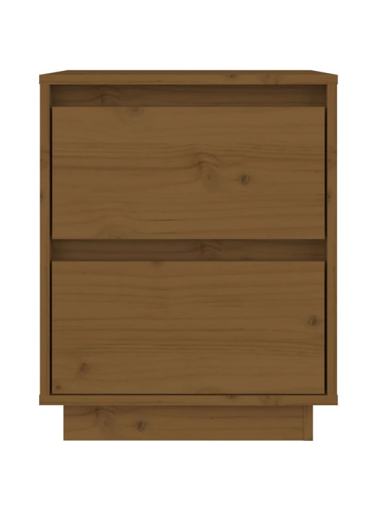 Noční stolky 2 ks medově hnědé 40x35x50 cm masivní borové dřevo