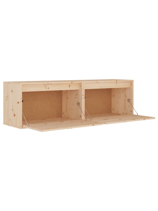 Nástěnné skříňky 2 ks 60 x 30 x 35 cm masivní borové dřevo