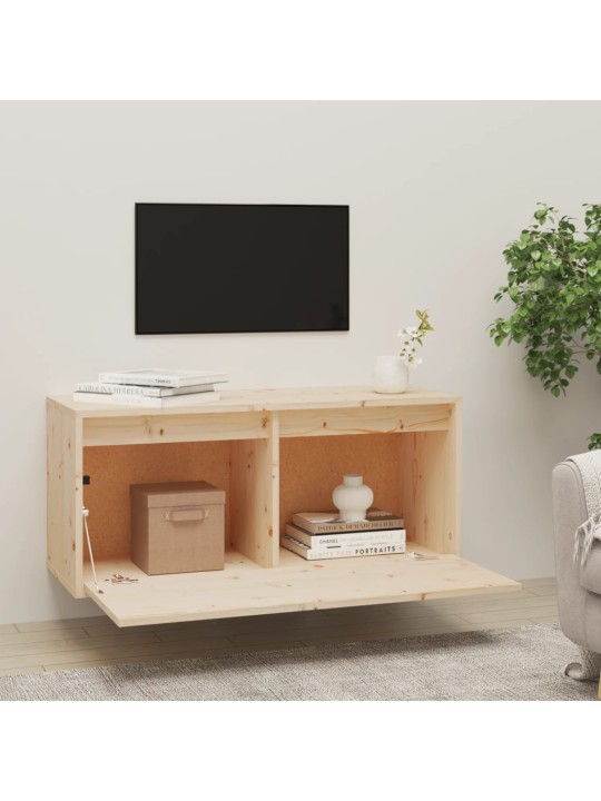 Nástěnná skříňka 80 x 30 x 35 cm masivní borové dřevo