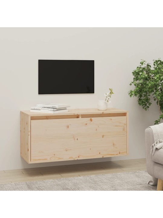 Nástěnná skříňka 80 x 30 x 35 cm masivní borové dřevo