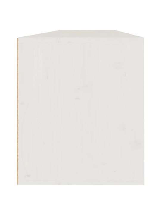 Nástěnné skříňky 2 ks bílé 80 x 30 x 35 cm masivní borové dřevo