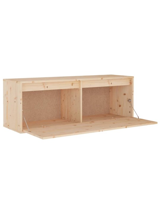 Nástěnná skříňka 100 x 30 x 35 cm masivní borové dřevo