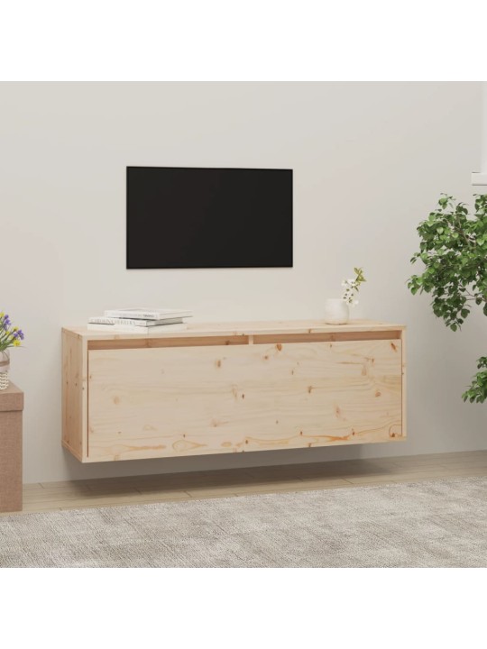 Nástěnná skříňka 100 x 30 x 35 cm masivní borové dřevo