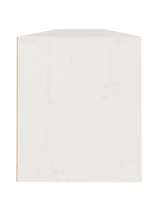 Nástěnné skříňky 2 ks bílé 100x30x35 cm masivní borové dřevo