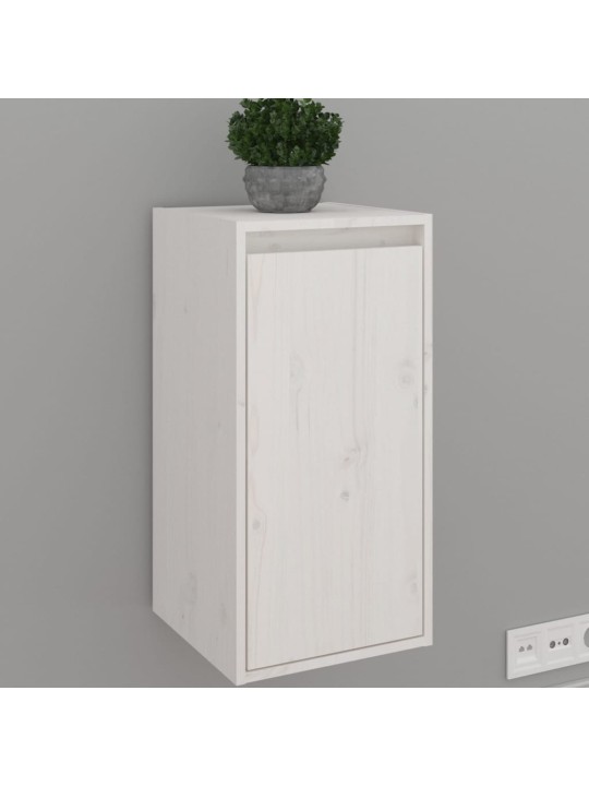 Nástěnné skříňky 2 ks bílé 30 x 30 x 60 cm masivní borové dřevo