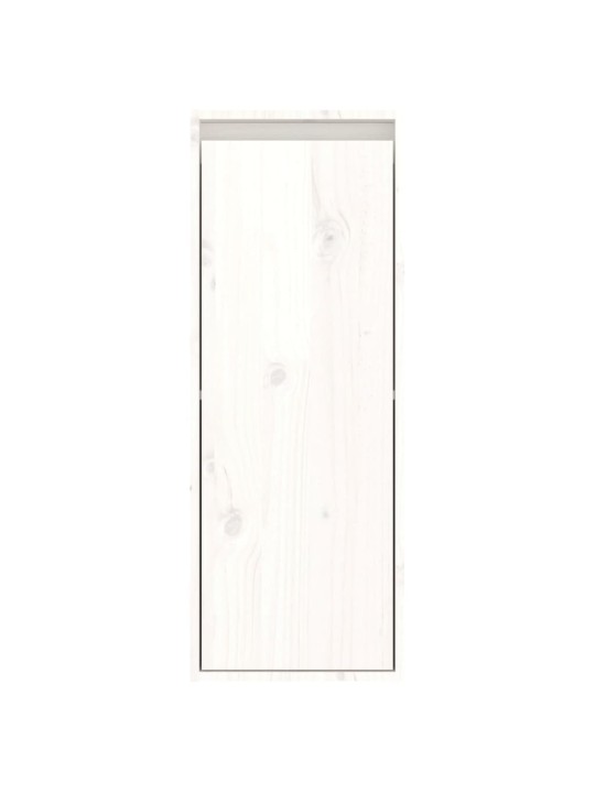 Nástěnná skříňka bílá 30 x 30 x 80 cm masivní borové dřevo