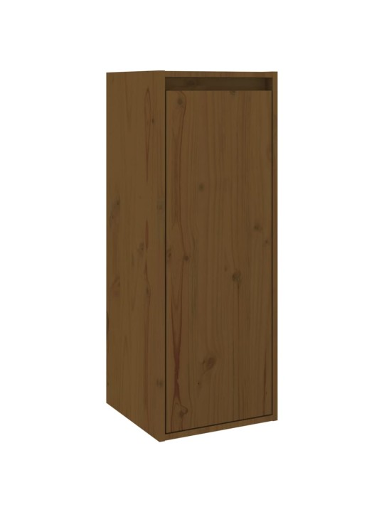 Nástěnné skříňky 2 ks medově hnědé 30x30x80 cm masivní borovice