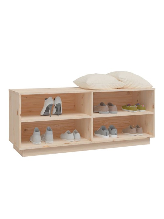 Botník 110 x 34 x 45 cm masivní borové dřevo