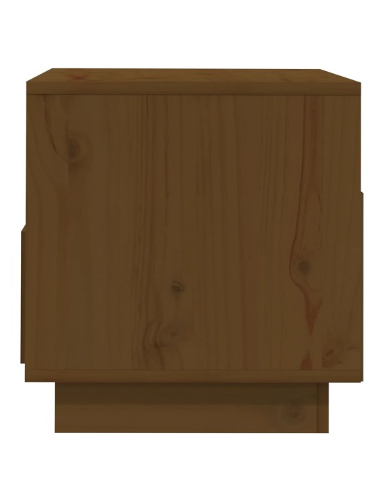 TV skříňka medově hnědá 60 x 35 x 37 cm masivní borové dřevo