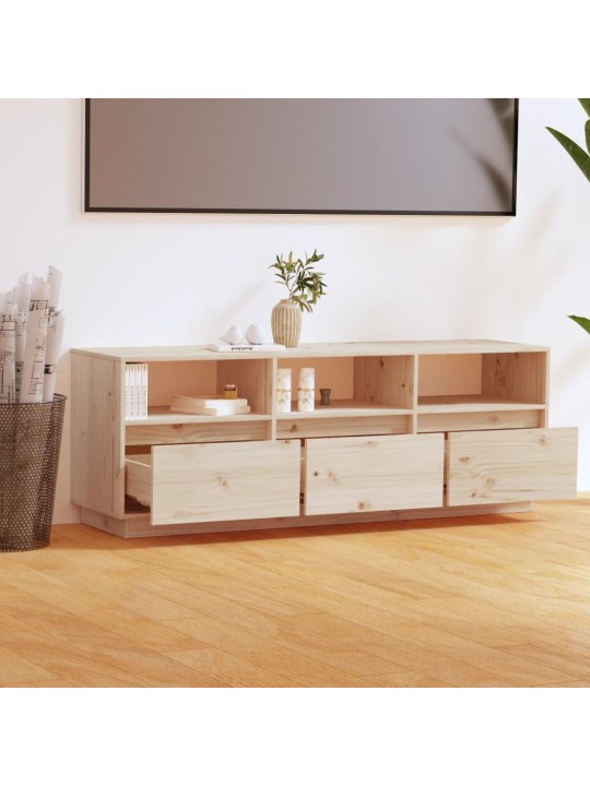 TV skříňka 140 x 37 x 50 cm masivní borové dřevo