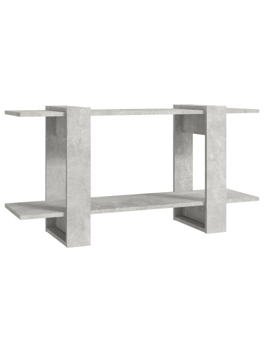 Knihovna betonově šedá 100 x 30 x 51 cm kompozitní dřevo