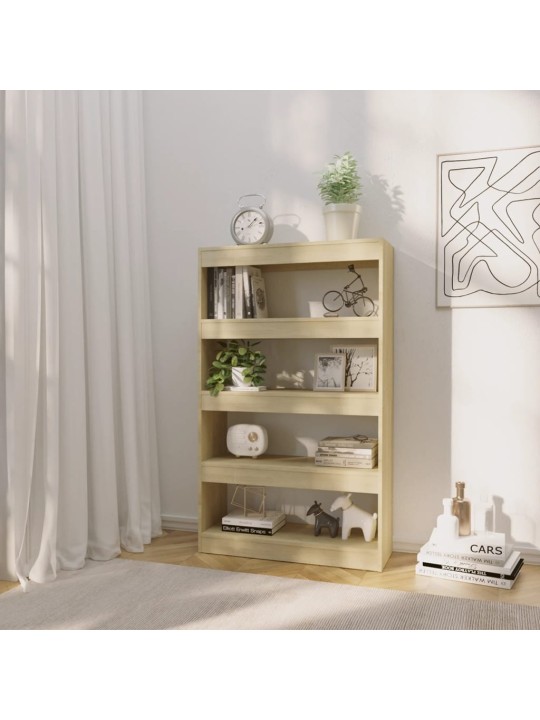 Knihovna/dělicí stěna dub sonoma 80x30x135 cm kompozitní dřevo