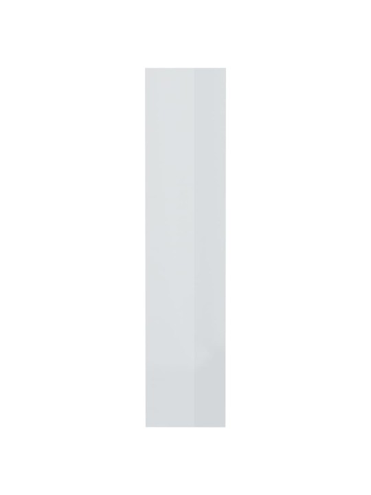 Knihovna / dělicí stěna bílá vysoký lesk 80x30x135 cm kompozit