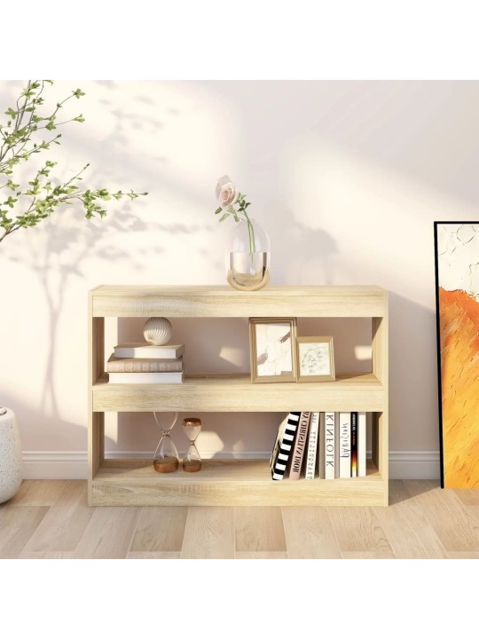 Knihovna / dělicí stěna dub sonoma 100 x 30 x 72 cm