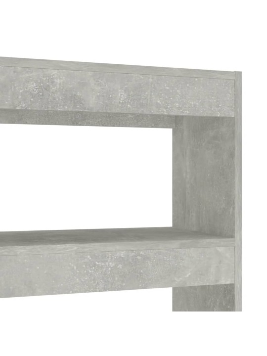 Knihovna / dělicí stěna betonově šedá 100 x 30 x 135 cm