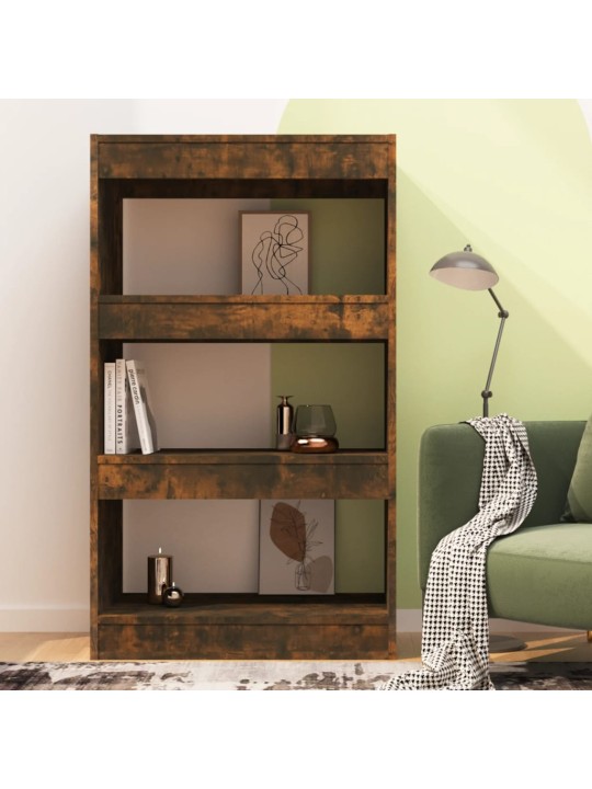 Knihovna/dělicí stěna kouřový dub 60x30x103 cm kompozitní dřevo