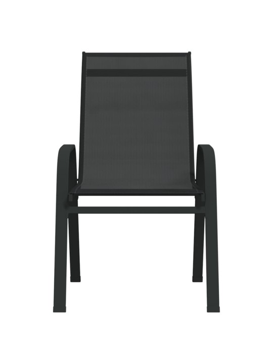 3dílný zahradní bistro set černý