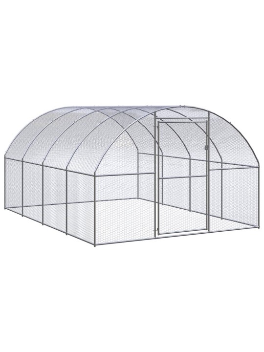 Venkovní klec pro kuřata 3 x 4 x 2 m pozinkovaná ocel