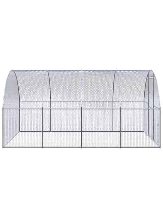 Venkovní klec pro kuřata 3 x 4 x 2 m pozinkovaná ocel
