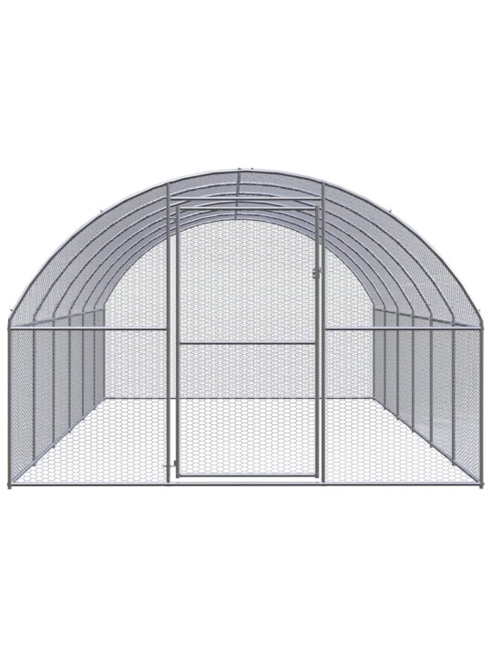 Venkovní klec pro kuřata 3 x 6 x 2 m pozinkovaná ocel