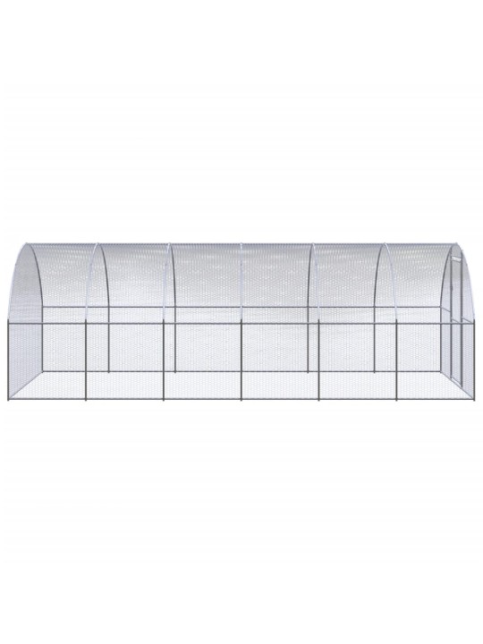 Venkovní klec pro kuřata 3 x 6 x 2 m pozinkovaná ocel