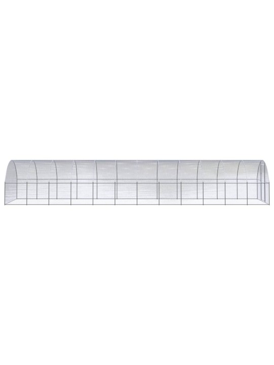 Venkovní klec pro kuřata 3 x 12 x 2 m pozinkovaná ocel