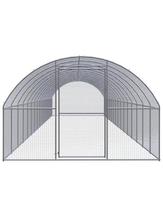 Venkovní klec pro kuřata 3 x 16 x 2 m pozinkovaná ocel
