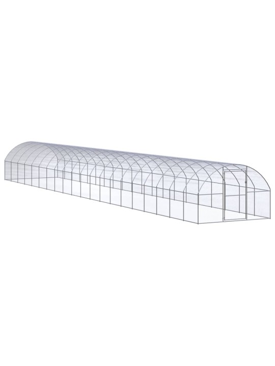 Venkovní klec pro kuřata 3 x 20 x 2 m pozinkovaná ocel
