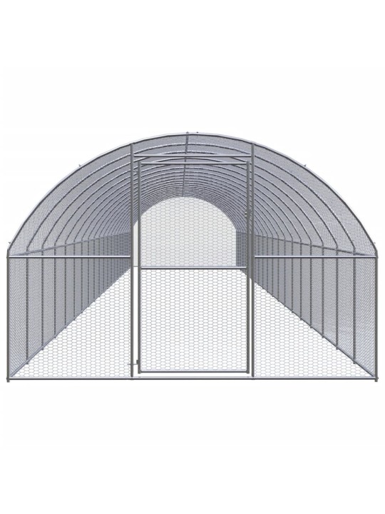 Venkovní klec pro kuřata 3 x 20 x 2 m pozinkovaná ocel