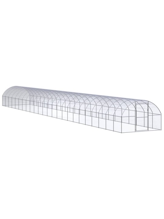 Venkovní klec pro kuřata 3 x 24 x 2 m pozinkovaná ocel