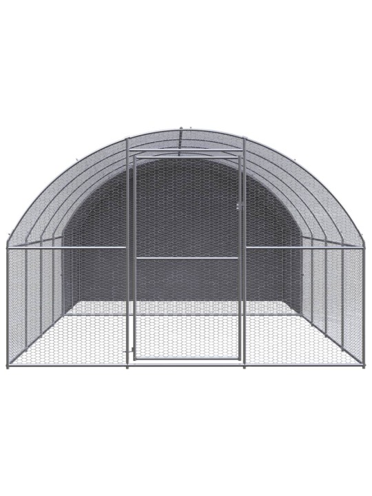 Venkovní klec pro kuřata 3 x 4 x 2 m pozinkovaná ocel