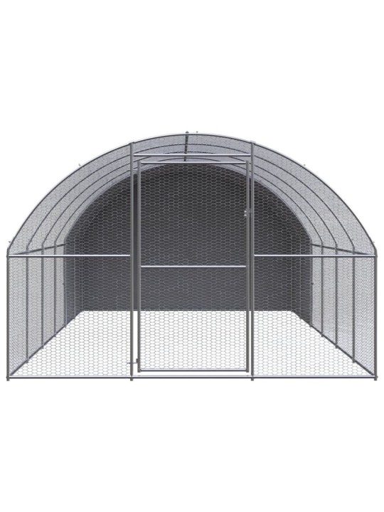 Venkovní klec pro kuřata 3 x 6 x 2 m pozinkovaná ocel