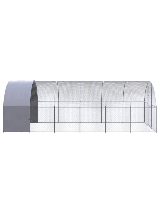 Venkovní klec pro kuřata 3 x 6 x 2 m pozinkovaná ocel