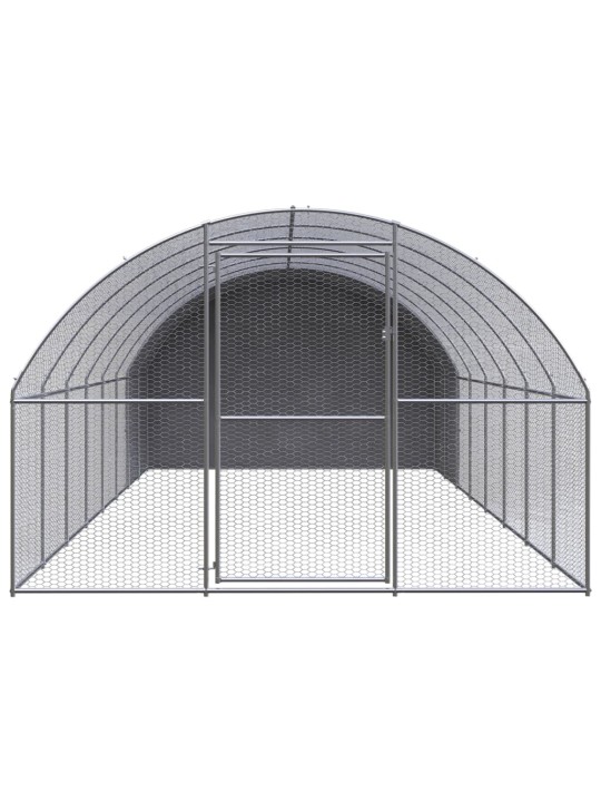 Venkovní klec pro kuřata 3 x 8 x 2 m pozinkovaná ocel