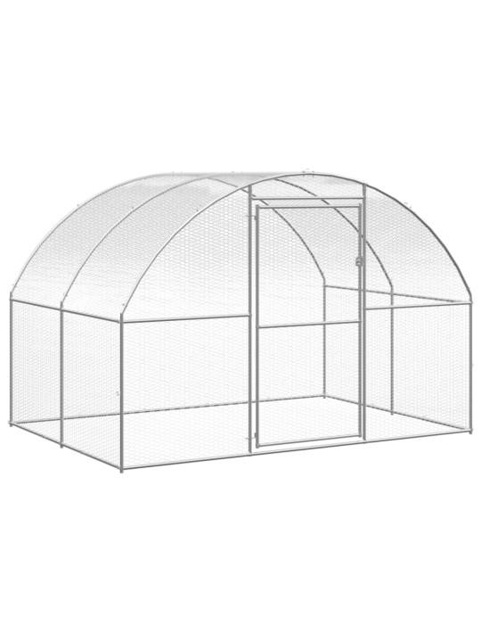 Venkovní klec pro kuřata 3 x 8 x 2 m pozinkovaná ocel