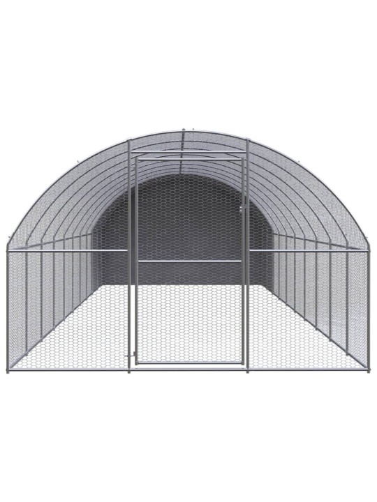 Venkovní klec pro kuřata 3 x 10 x 2 m pozinkovaná ocel
