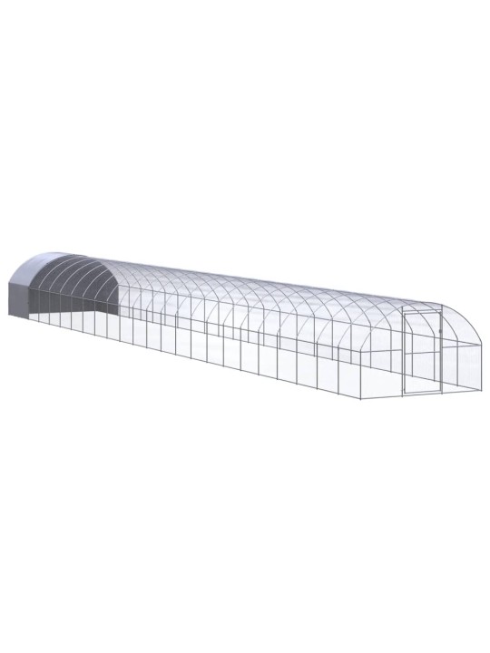 Venkovní klec pro kuřata 3 x 24 x 2 m pozinkovaná ocel