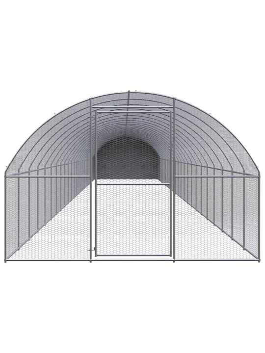 Venkovní klec pro kuřata 3 x 24 x 2 m pozinkovaná ocel