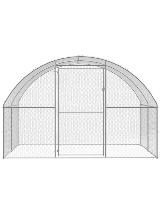 Venkovní klec pro kuřata 3 x 24 x 2 m pozinkovaná ocel