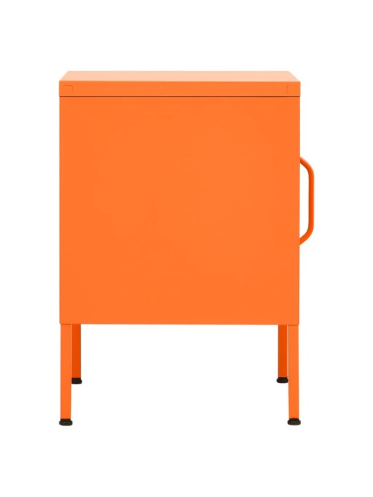 Noční stolky 2 ks oranžová 35 x 35 x 51 cm ocel