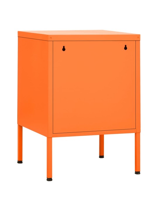 Noční stolky 2 ks oranžová 35 x 35 x 51 cm ocel