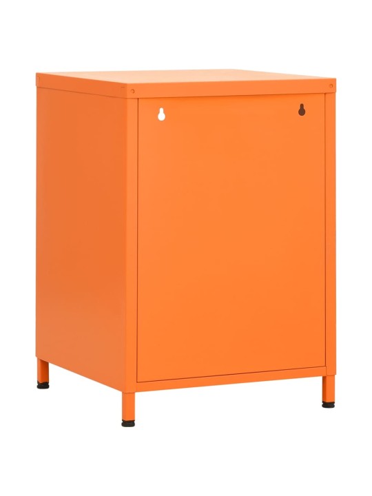 Noční stolky 2 ks oranžová 35 x 35 x 51 cm ocel