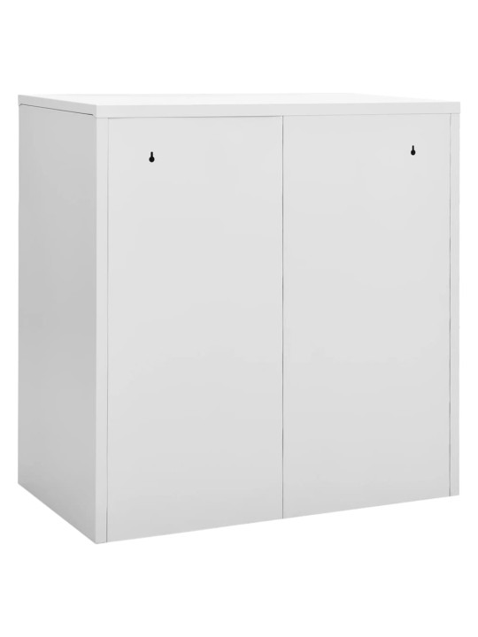 Uzamykatelné skříně 2 ks světle šedé a červené 90x45x92,5 cm