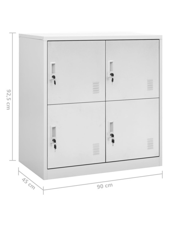 Uzamykatelné skříně 5 ks světle šedé 90 x 45 x 92,5 cm ocel