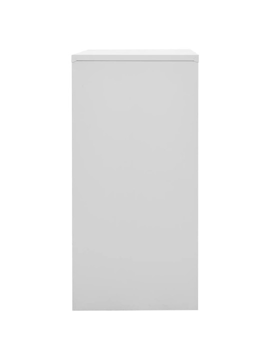 Uzamykatelné skříně 2 ks světle šedé a červené 90x45x92,5 cm